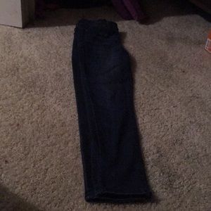 Celebrity pink dark wash jeans